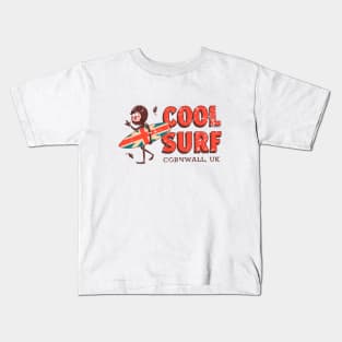 Cool Surf in Cornwall, UK Kids T-Shirt